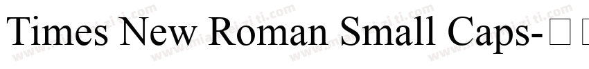 Times New Roman Small Caps字体转换